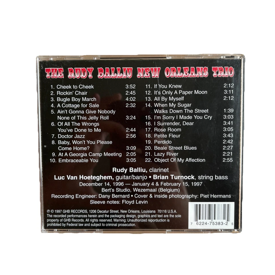 The Rudy Balliu New Orleans Trio | CD Album | Sehr gut - Bild 2 von 3