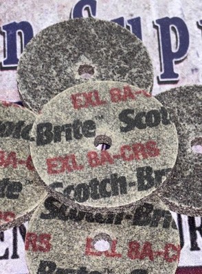 (5) 3M 2  Scotch-Brite EXL Unitized Wheel 8A CRS  2  x 1/4  X 1/4     FIVE DISCS