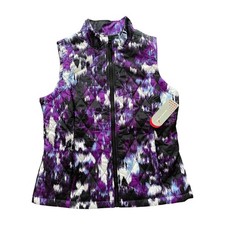 Exertek Quilted Vest Jacket Violetblur Purple Black White NEW w tags Sz Medium