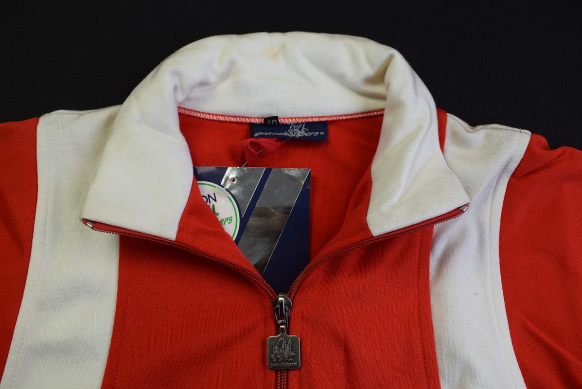 Grasshoppers Ski Suit Vintage 80s Track Jump Suit Coverall Winter Red White 40 image 4