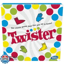 Hasbro Twister Party Classic Board Game for 2 or More Players,Indoor and Outd