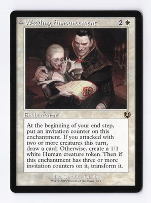 Wedding Announcement (Retro Frame) 453 (R) MTG Innistrad Remastered (INR)