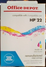 Office Depot HP 22 Inkjet Cartridge Tri-Color