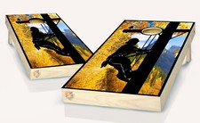 Lineman Cornhole Board Vinyl Wrap Skins Laminated Sticker Set Decal
