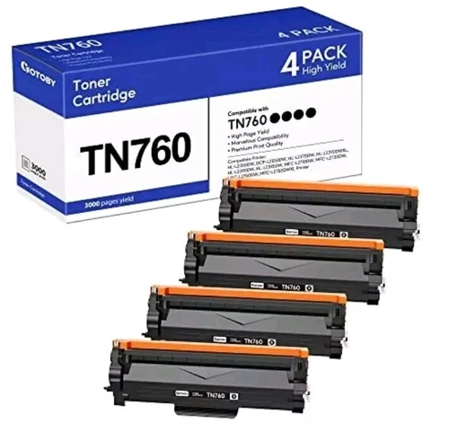 GOTOBY TN760 Toner Cartridge Compatible for Brother TN-760 TN730 TN-730 High .D1