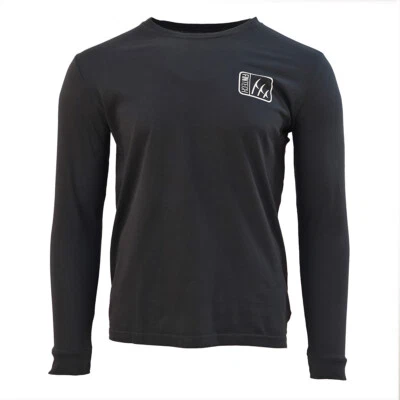 Fintech Spine Long Sleeve Graphic T-Shirt - Anthracite