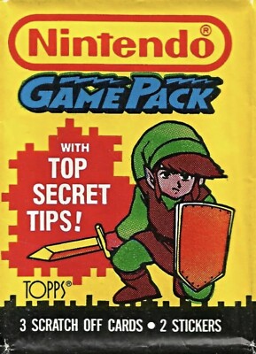 Nintendo SINGLE Trading Cards by Topps 1989 Super Mario, Double Dragon, Zelda