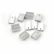 10pcs Aluminum Heatsink for Transistor or Voltage Regulator TO-220 20x15x10mm
