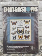 NEW Sealed Dimensions Counted Cross Stitch Kit Butterfly Beautiful 3540 1983
