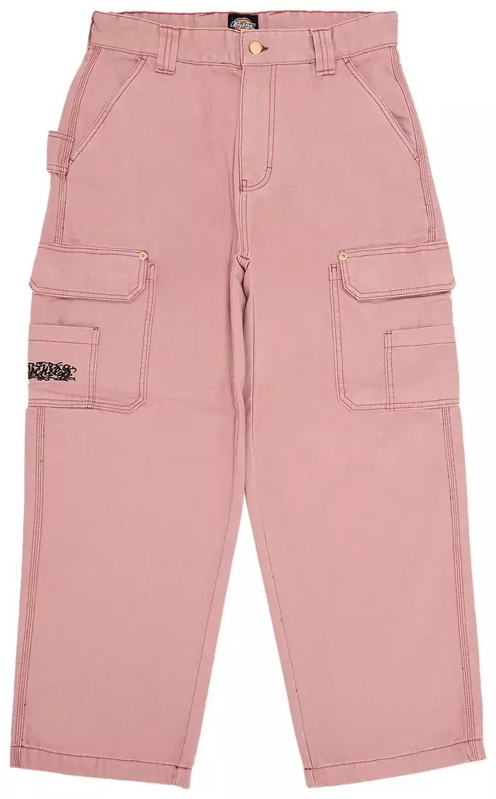 Pantalon cargo homme Supreme x Dickies FW24P77 34 doublé flanelle ROSE NEUF