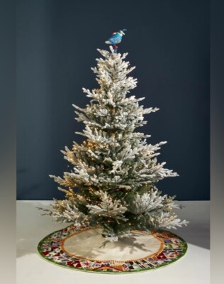 Anthropologie Folk Wool Tree Skirt-$198 NWT