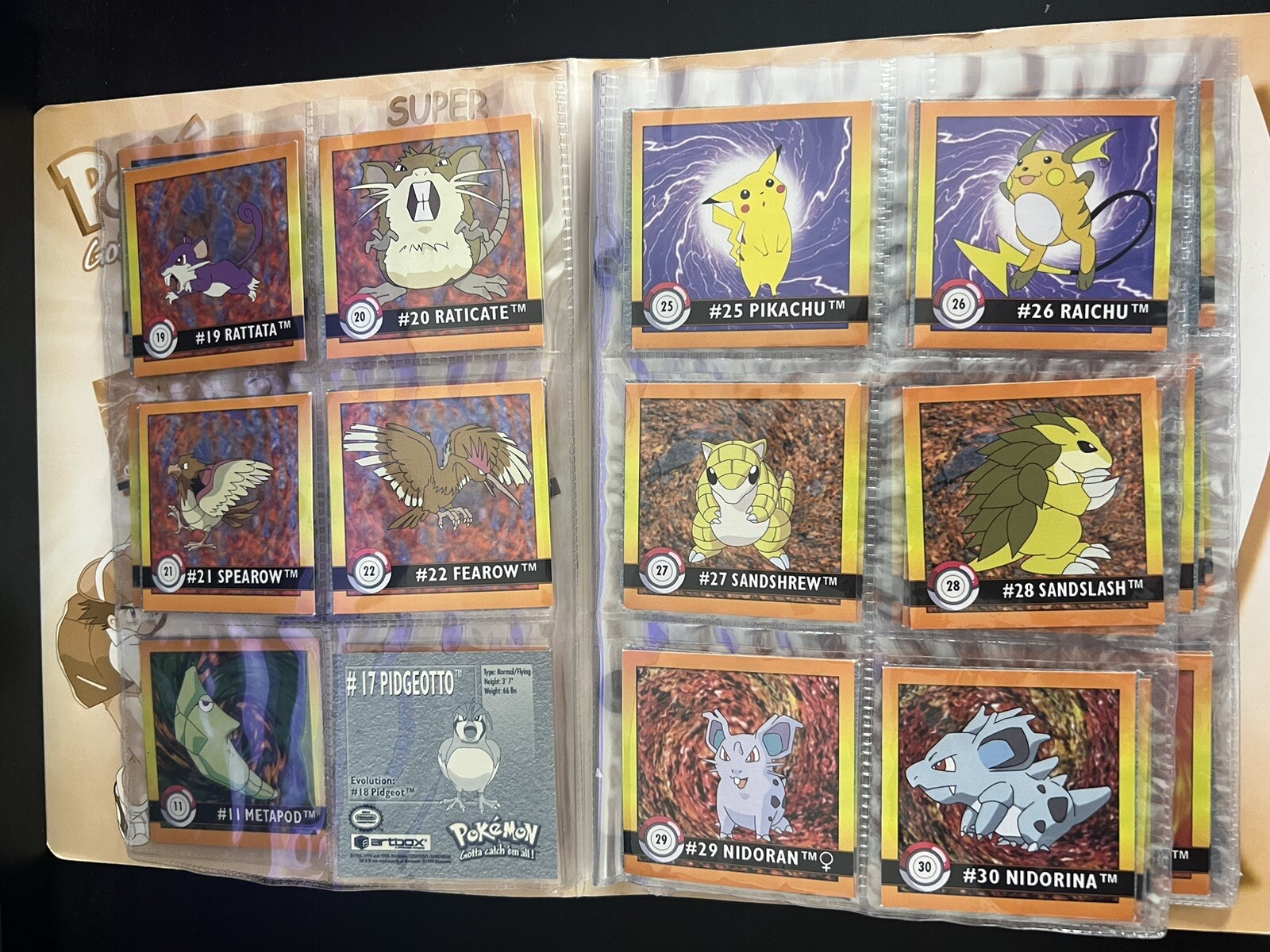 1999 POKEMON Action Flipz Super Collection Album Series One Book - 132 Stickers - Picture 4 of 14