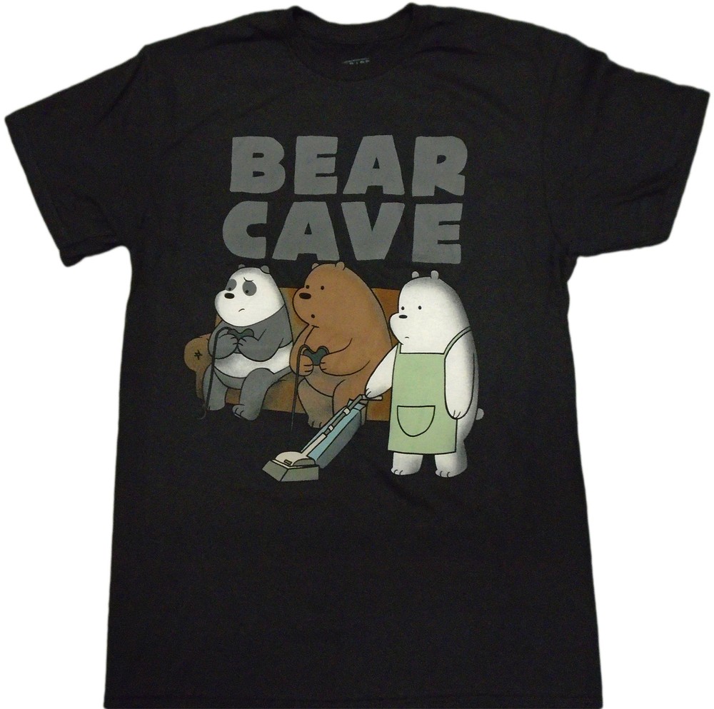 We Bare Bears - Bear Cave Adult T-Shirt - Animated series, Comedy, Slice of life