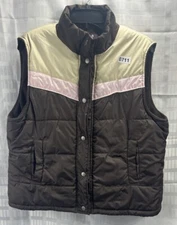 Seventy Seven Girls Pink Brown Sleeveless Vest Size XL