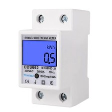 Digital Energy Meter Single Phase LCD Display Power Consumption Electric 230V