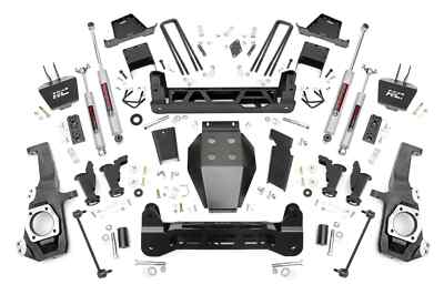 Rough Country 7'' Lift Kit N3 Shocks for 20-25 Silverad0 Sierra 2500HD 3500HD 4WD