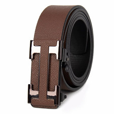 Famous Style Male Brand Belt Men Men'S Business Belts Durable Dark Colored Gift