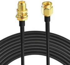 RP-SMA Male to RP-SMA Female LowLoss-100 Cable 40ft for WiFi Antenna Hotspot