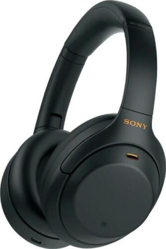 Sony - WH1000XM4 Wireless Noise-Cancelling Over-the-Ear Headphones - Black - Picture 1 of 1