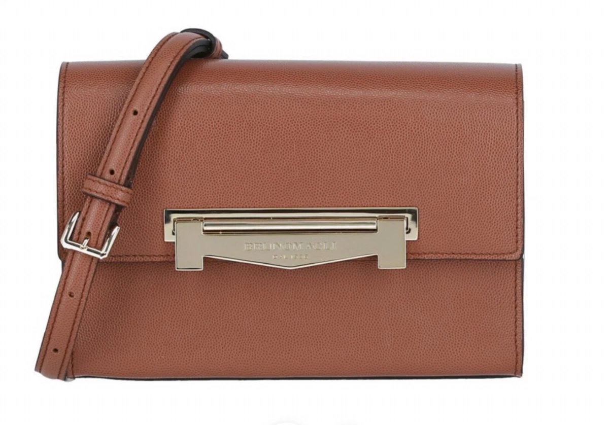 BRUNO MAGLI Leather Flap-Top Crossbody Bag Sienna Fresh Brand New | eBay