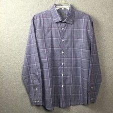 Michael Kors Shirt Men s 17.5-34/35 Multicolor Plaid Button Down Long Sleeve
