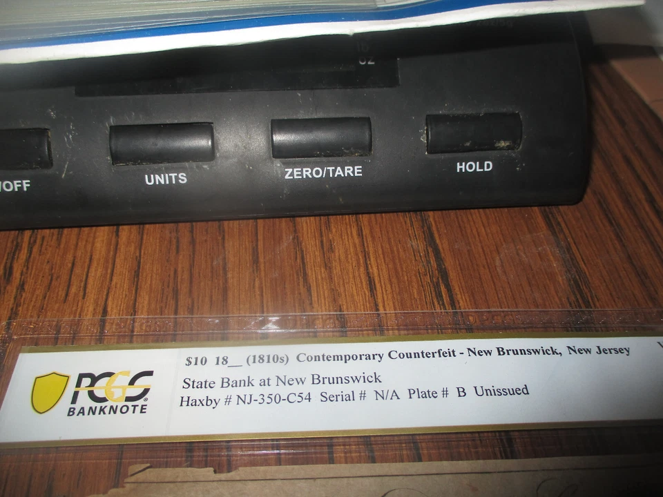 1810's $10 STATE BANK AT NEW BRUNSWICK  ***CONTEMPORARY COUNTERFEIT***  PCGS-25 - Image 2 of 4