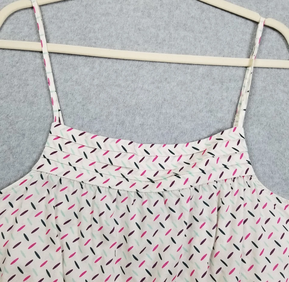 Old Navy Tank Top Women’s Extra Large XL Multicolor Dash Sleeveless Cotton Sheer - Image 2 of 4