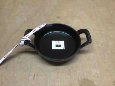 Staub Cast Iron 4.5-inch Mini Round Gratin Baking Dish - Graphite Grey, Made in