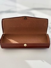 Vintage English Leather Eyeglass hard case