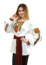 Ukrainian embroidered traditional ethnic blouse for ladies vyshyvanka