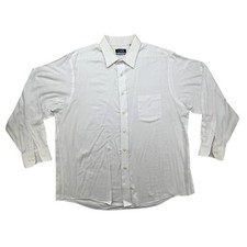 Chaps Shirt Mens 17.5 34/35 Stretch Collar Wrinkle Free Regular Fit Business