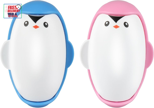 2 Pcs Reusable Lint Roller, Washable Lint Rollers Sticky for Clothes Pet Hair, P - Picture 9 of 12