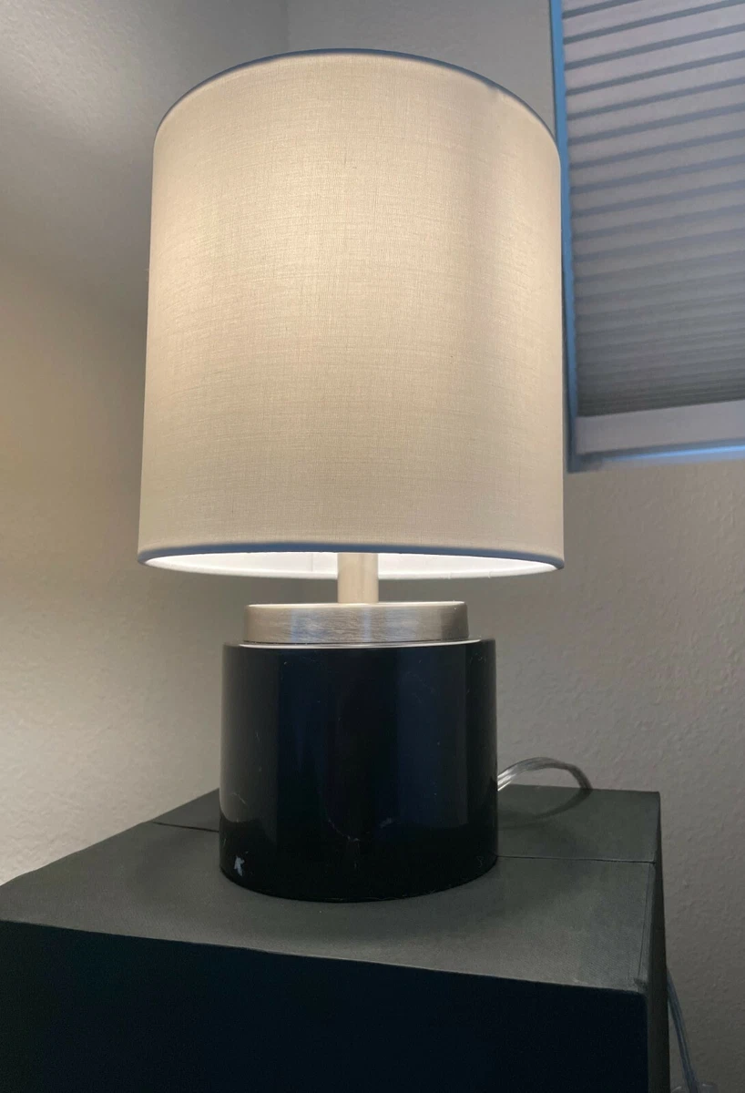 Black on sale marble lamp