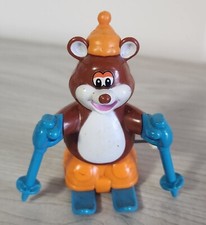 Wind Up Skiing Brown Bear Non Working Condition NW2