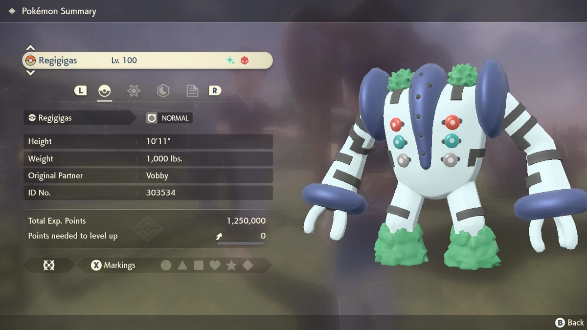 Shiny Regigigas Pokemon Legends Arceus | Max Stats | Legendary Pokemon