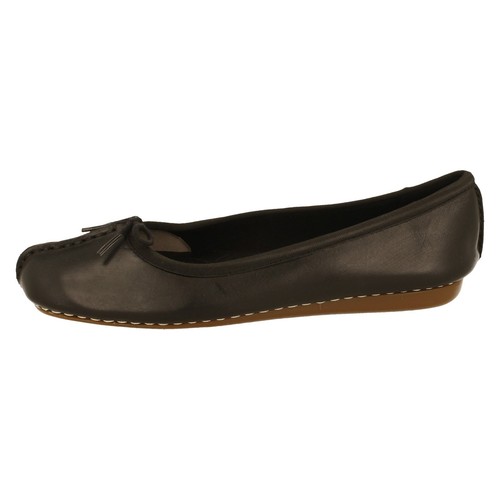 Ladies Clarks Artisan Flats - Freckle Ice - Picture 6 of 22