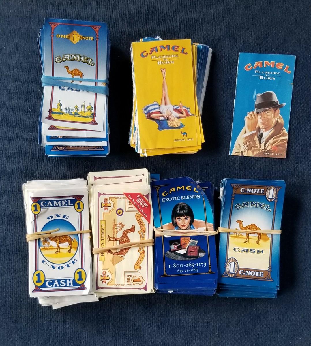 共花ベレー　キャメル Camel Cigarettes Camel Cash Bundles of 100 C Notes Mini 1997