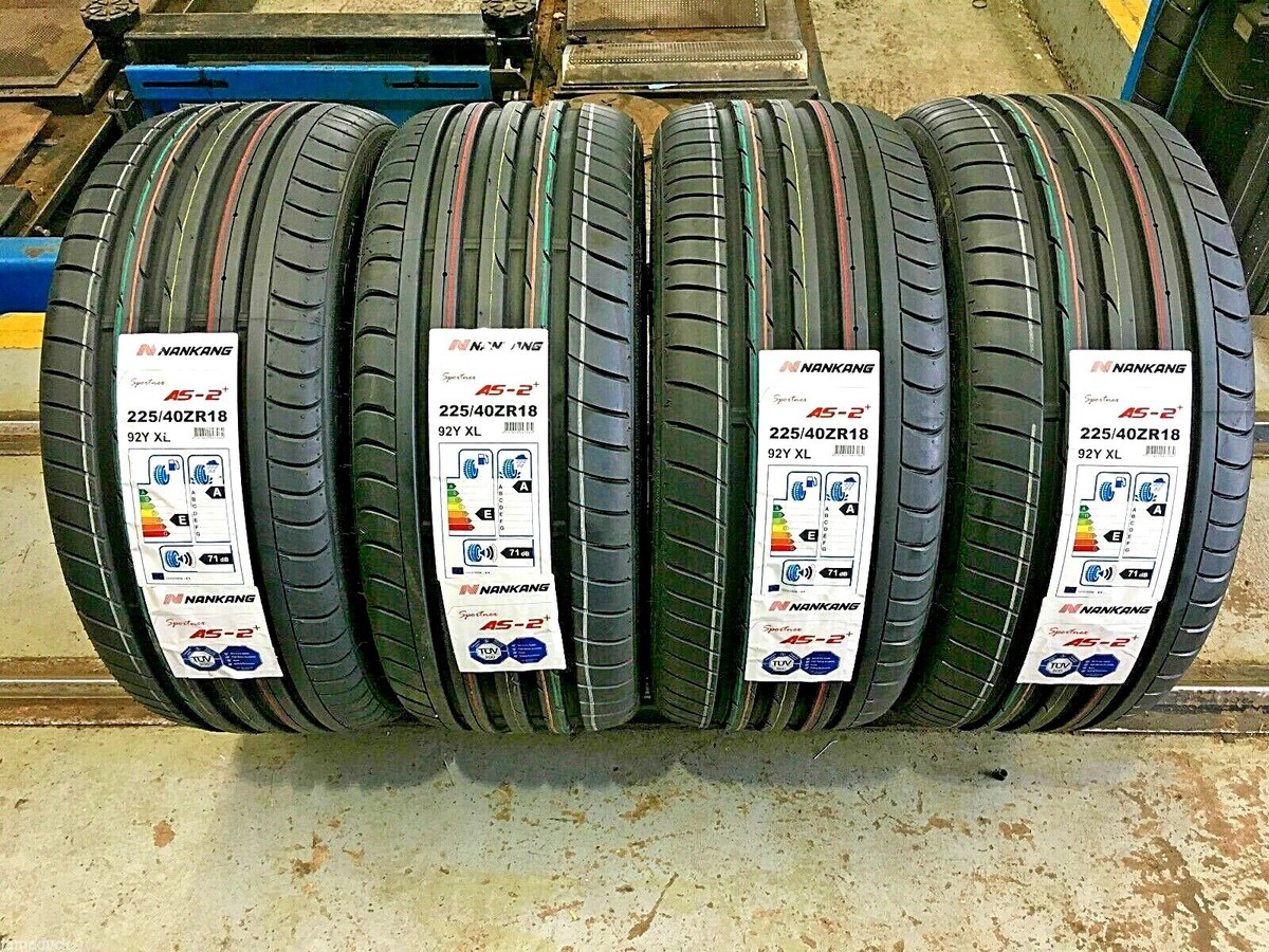 X4 225/40ZR18 92Y XL NANKANG AS-2+ QUALITY TYRES AMAZING (A