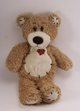 First  Main Tender Teddy Bear Plush Stuffed Animal Brown Red Plaid Heart 12  