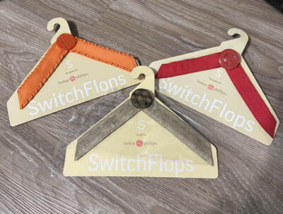 LINDSAY PHILLIPS Switch-Flop Straps Size Small Lot of 3 for Switch Flops Sandals