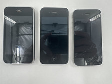 Apple iPhone Lot of 3 3G 8GB A1241 4 A1332 4S A1387 Untested Broken Screen Parts