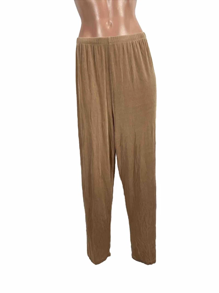 Conjunto de cárdigan y pantalón beige con estampado de animales Citiknits para mujer elástico ajustado talla L Foto 3 de 4