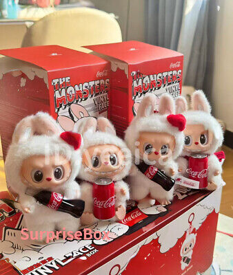Authentique figurine POMART THE boutiques MONSTERS Labubu série peluche Coca-Cola cadeau jouet neuf