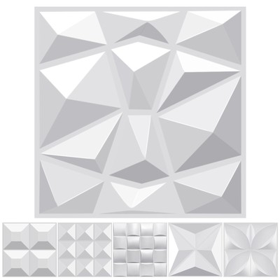 24/36 Waterproof PVC 3D Wall Panels Fireproof Peel Stick Wallpaper 23/35 Sq Ft