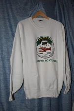 Vintage 90s Lee White Made In USA Sweatshirt Jakes Portland Oregon 100 Years
