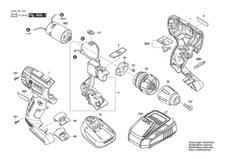 Bosch Ricambi per Trapano Avvitatore a Batteria PSR 1800 LI-2