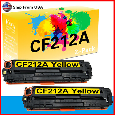 2PK CF212A 131A Yellow Toner Cartridge for Pro 200 MFP M276nw M276n Printer