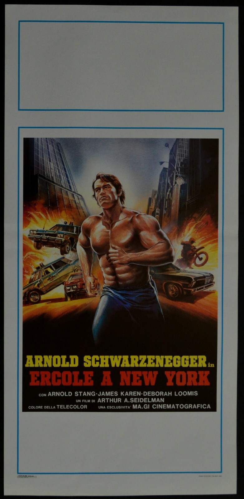 Locandina originale film Ercole a New York (1970) - Regia di Arthur Allan Seidelman