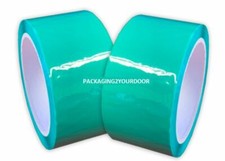 Green Packing Tape Roll length 66 Meters Tape width 50mm 