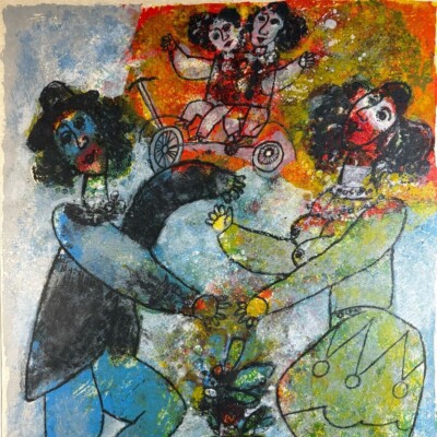 テオ・トビアス(Theo Tobiasse) Theo Tobiasse Lithograph Print Israel Signed Edition Authentic
